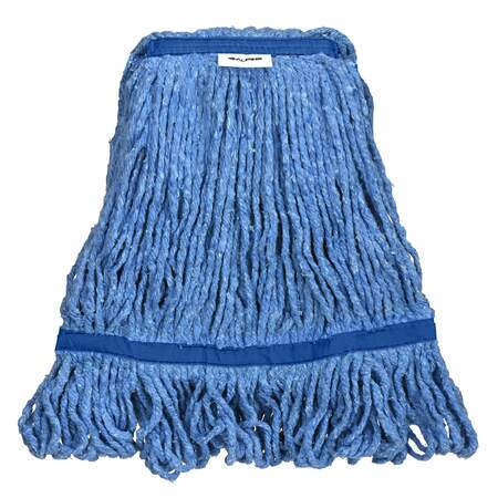 ALPINE INDUSTRIES 1in Head and Tail Bands Blue Loop End 32oz Cotton Mop Head, Blue ALP302-03-1B